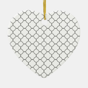 Décoration En Céramique Motif Quatrefoil classique