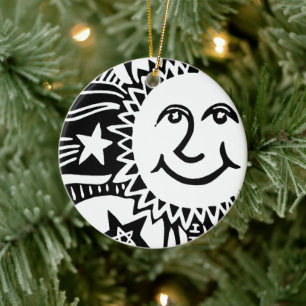 Décoration En Céramique Motif Sun personnalisé