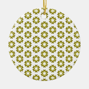 Décoration En Céramique Motif Vert Olive