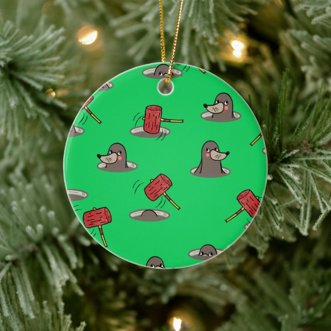 Décoration En Céramique Motif Whack-A-Mole (Arbre)
