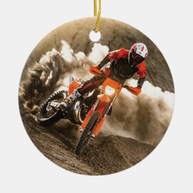 Décoration En Céramique Motocross Rider (Devant)