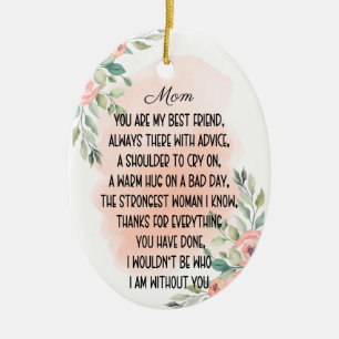 Décoration En Céramique Mots Sentimentaires Pour Maman