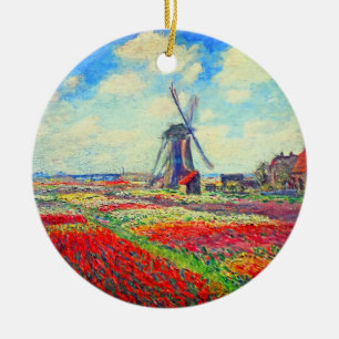 Décoration En Céramique Moulin à vin Monet Tulips