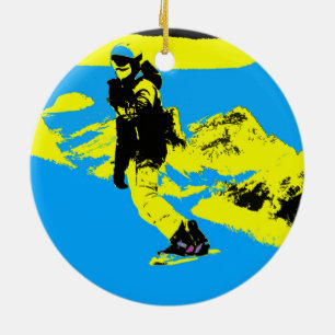 Décoration En Céramique Mountain Boarding