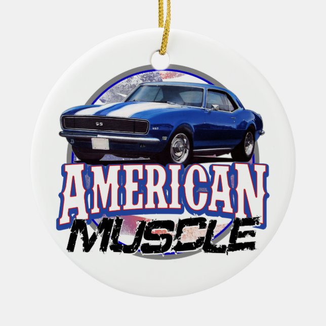 Décoration En Céramique Muscle américain Camaro (Devant)
