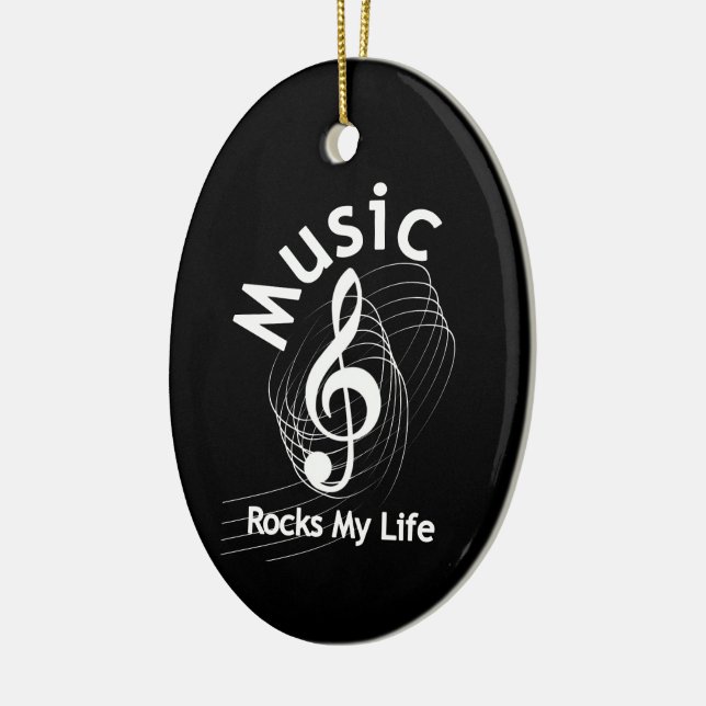 Décoration En Céramique Music Rocks My Life (Gauche)