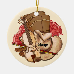 Décoration En Céramique Musique Country 