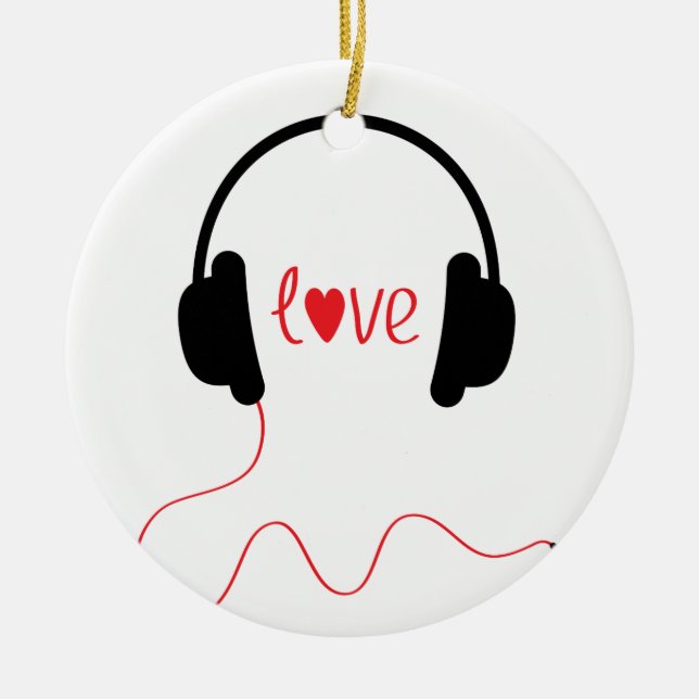 Décoration En Céramique Musique d'amour (Devant)