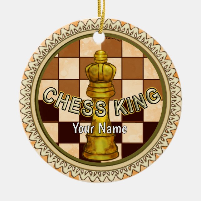 Décoration En Céramique My Chess King (Devant)