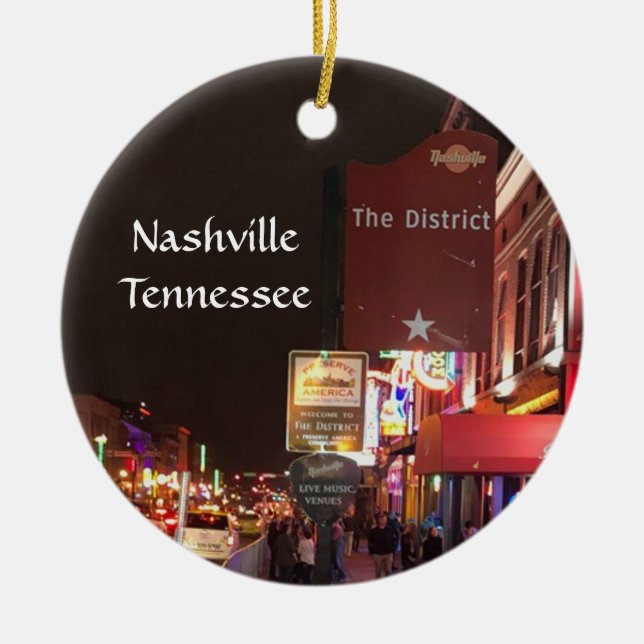 Décoration En Céramique Nashville Tennessee (Devant)