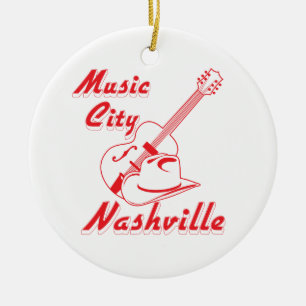 Décoration En Céramique Nashville. Ville de musique
