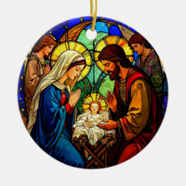 Décoration En Céramique Nativité Arbre ornemental