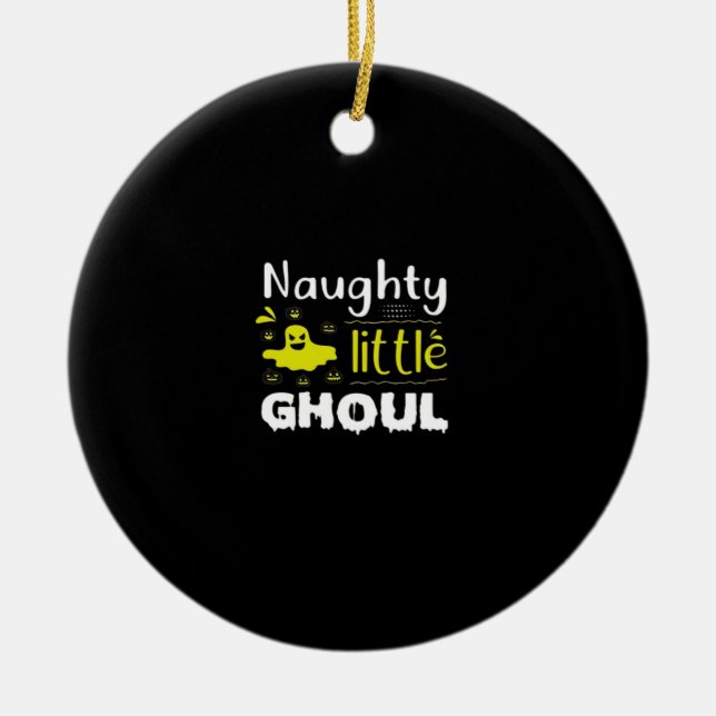 Décoration En Céramique Naughty Little Ghoul (Devant)