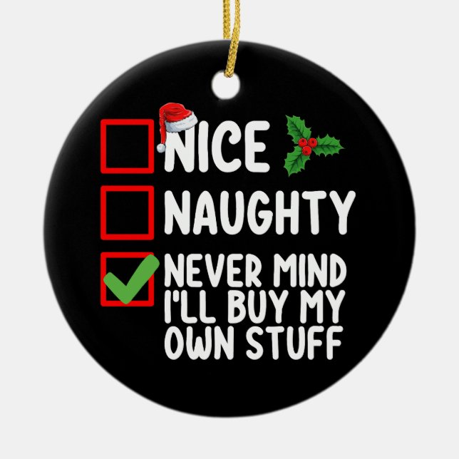 Décoration En Céramique Naughty Never Mind (Devant)