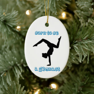 Décoration En Céramique Né pour être un Gymnaste