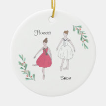 Neige/Fleurs Nutcracker personnalisables