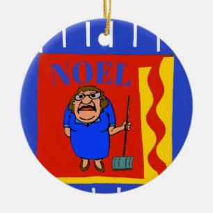 Décoration En Céramique Neige, Noel, ajouter, modifier du texte