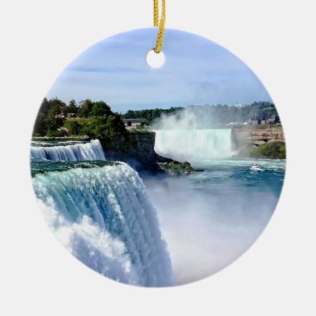 Décoration En Céramique Niagara Falls NY - Vue du côté américain (Devant)
