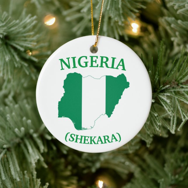 Décoration En Céramique Nigeria Trip Christmas Ornament (Arbre)