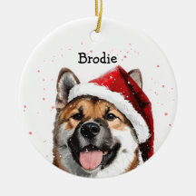 Noël Akita personnalisé