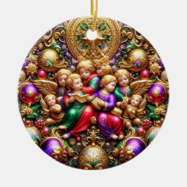 Décoration En Céramique NOËL ~ Anges 19e siècle ~