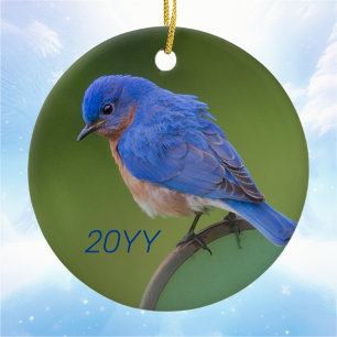 Décoration En Céramique Noël annuel du Bluebird