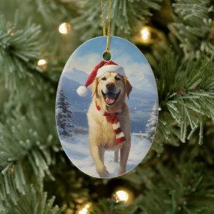 Décoration En Céramique Noël au Labrador