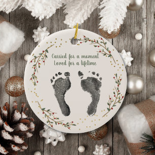 Décoration En Céramique Noël Baby Memory Custom Your Baby Foot Prints