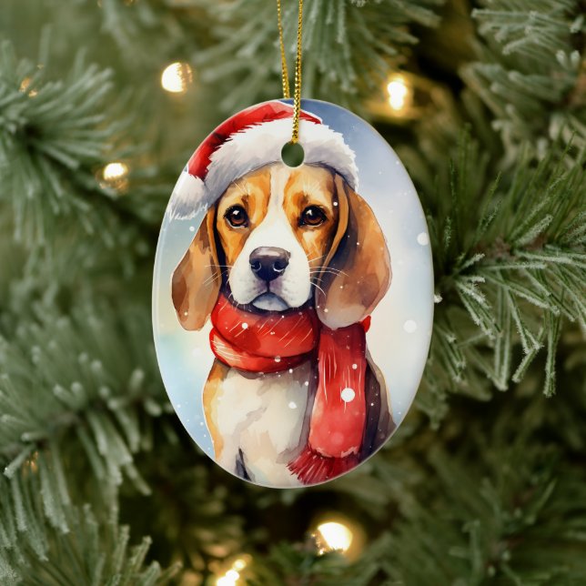 Décoration En Céramique Noël beagle (Arbre)