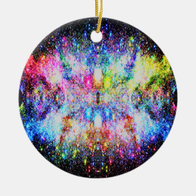 Décoration En Céramique Noël dans l'ornement spatial (Devant)