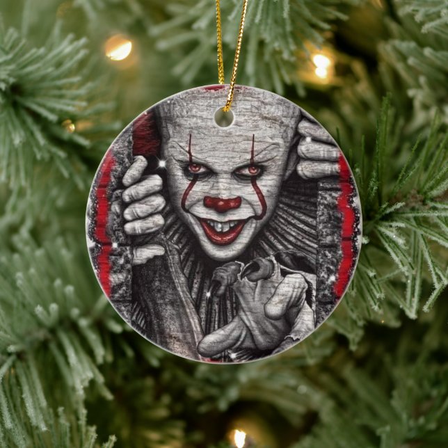 Décoration En Céramique Noël de clown Déplaisant 3D (Arbre)