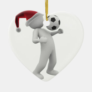 Décoration En Céramique noël de football
