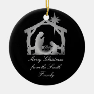 Décoration En Céramique Noël de la crèche personnalisée