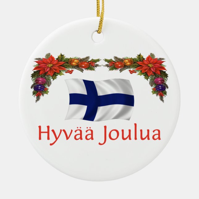 Décoration En Céramique Noël de la Finlande (Devant)
