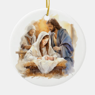 Décoration En Céramique Noël de la Nativité