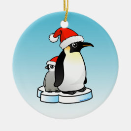Décoration En Céramique Noël de l'empereur Penguin