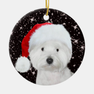 Décoration En Céramique Noël de Westie