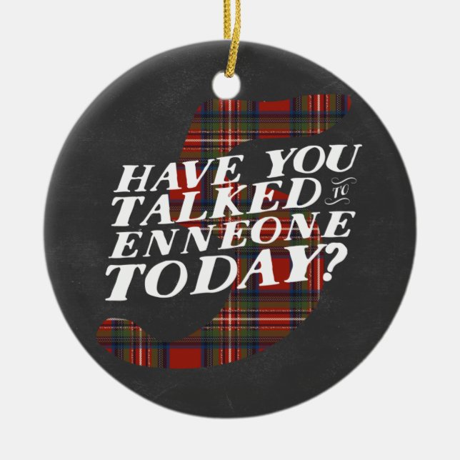 Décoration En Céramique Noël d'Enneagram 5 orienté (Devant)