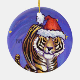 Décoration En Céramique Noël du tigre