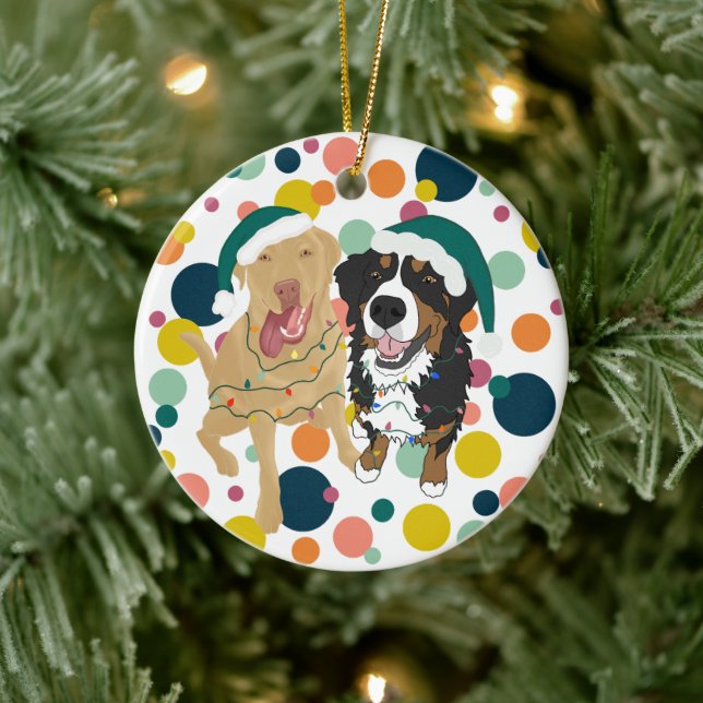 Décoration En Céramique Noël Dudley Et Polka Bernese (Arbre)