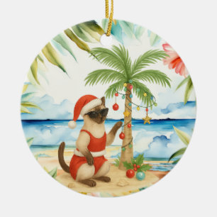 Décoration En Céramique Noël en juillet pour les amoureux de les chats sia