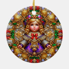 Décoration En Céramique NOËL ~ Enfant 19e siècle ~