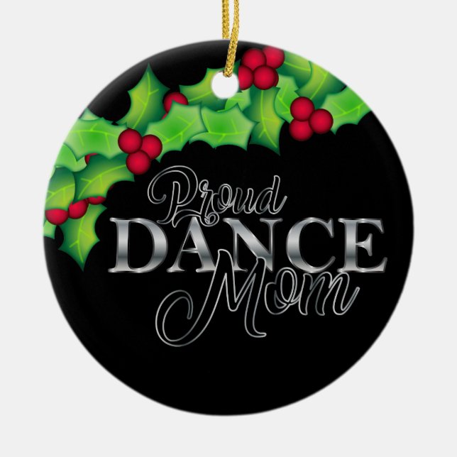 Décoration En Céramique Noël fier d'équipe d'entraînement de maman de (Devant)