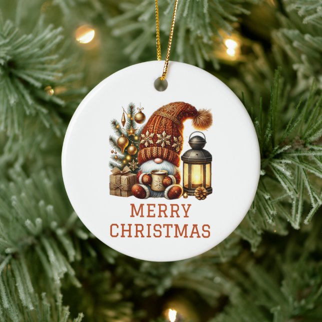 Décoration En Céramique Noël Gnome mignon (Arbre)