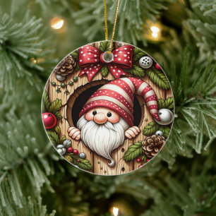 Décoration En Céramique Noël Gnome mignon