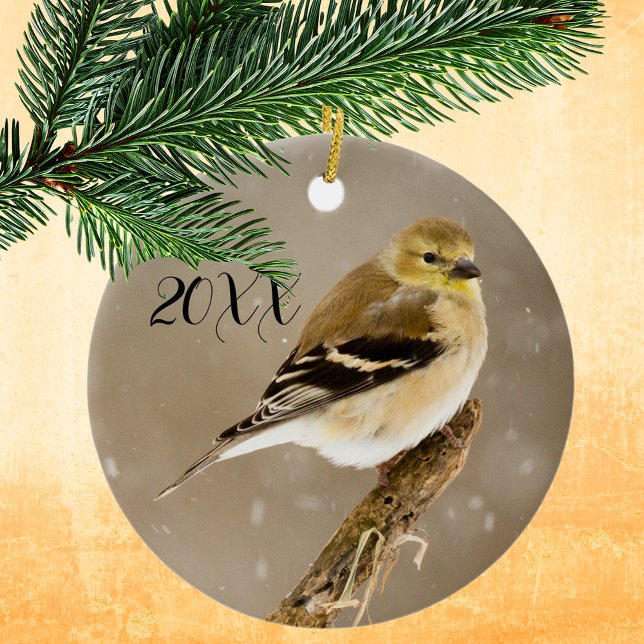 Décoration En Céramique Noël Goldfinch 2023 (Créateur téléchargé)