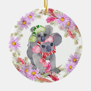 Décoration En Céramique Noël Koala Botaniques