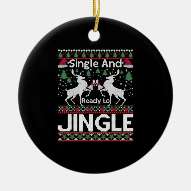 Décoration En Céramique Noël laid (Devant)