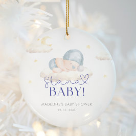 Décoration En Céramique Noël Père Noël Baby Boy Douche
