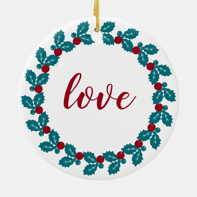 Décoration En Céramique Noël personnalisé (Dos)